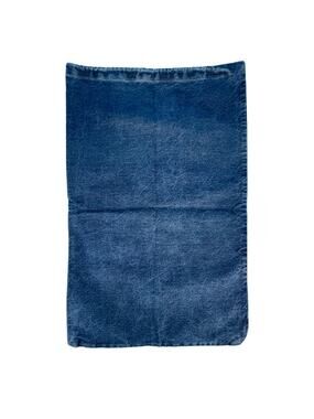 Vintage Chic Blue Denim Drawstring Laundry Bag - Stylish & Spacious - 19"Wx28"L